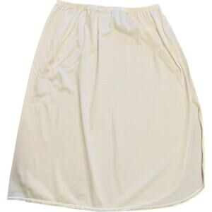 Vintage Vassarette Half Slip Beige Size M 24" Split Elastic Waist Nylon Md USA